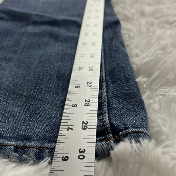 American Eagle Outfitters Slim Boot Light Wash Light Distress Size 0 Regular - Picture 6 of 6